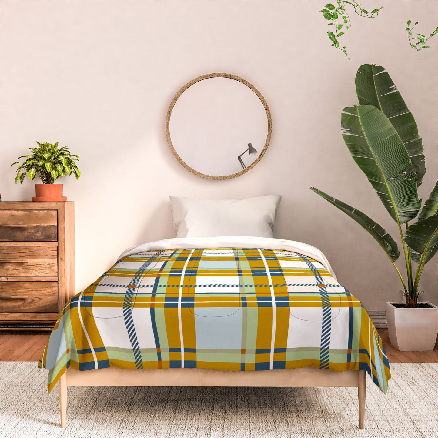 Marta Barragan Camarasa Warm Plaid Fusion Comforter