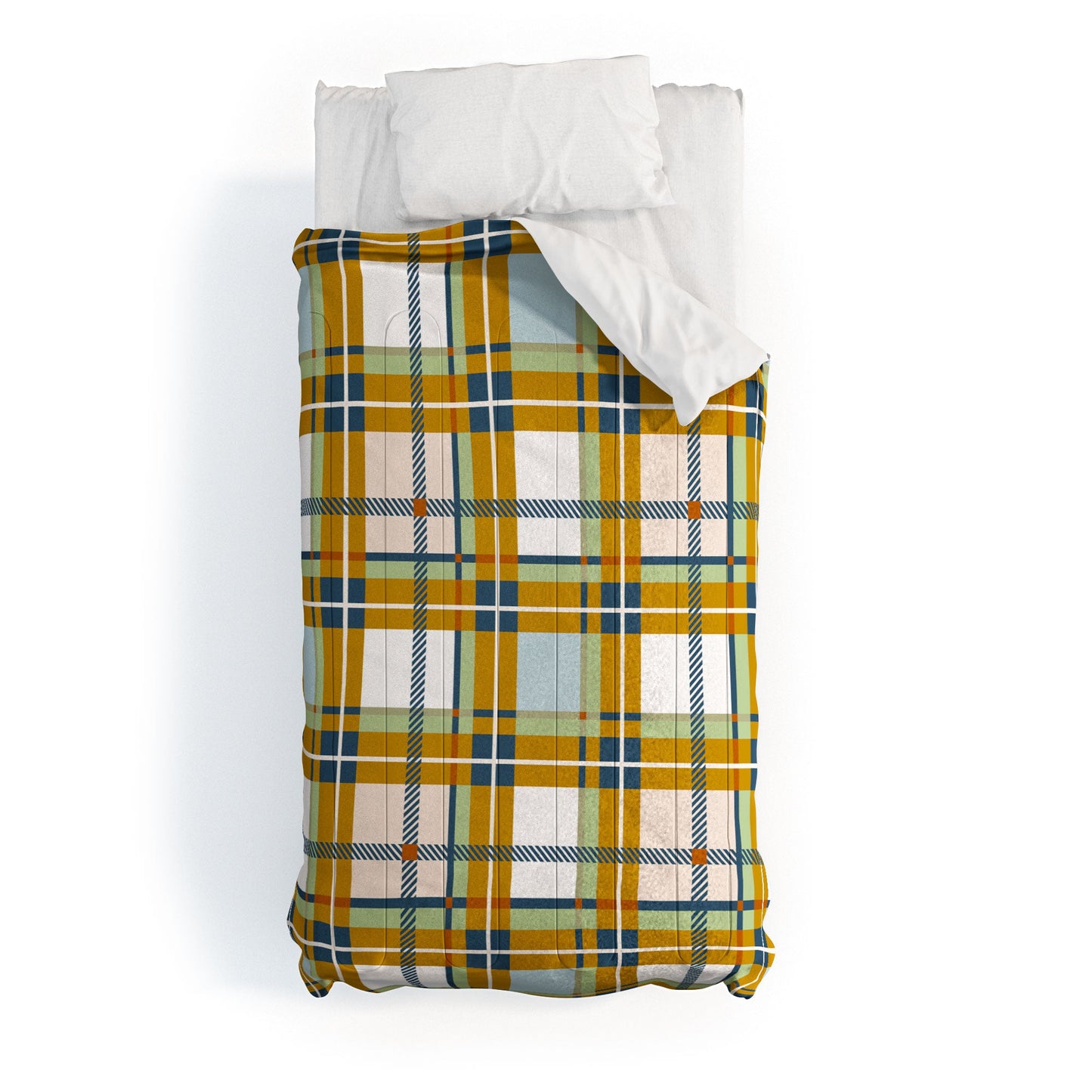 Marta Barragan Camarasa Warm Plaid Fusion Comforter