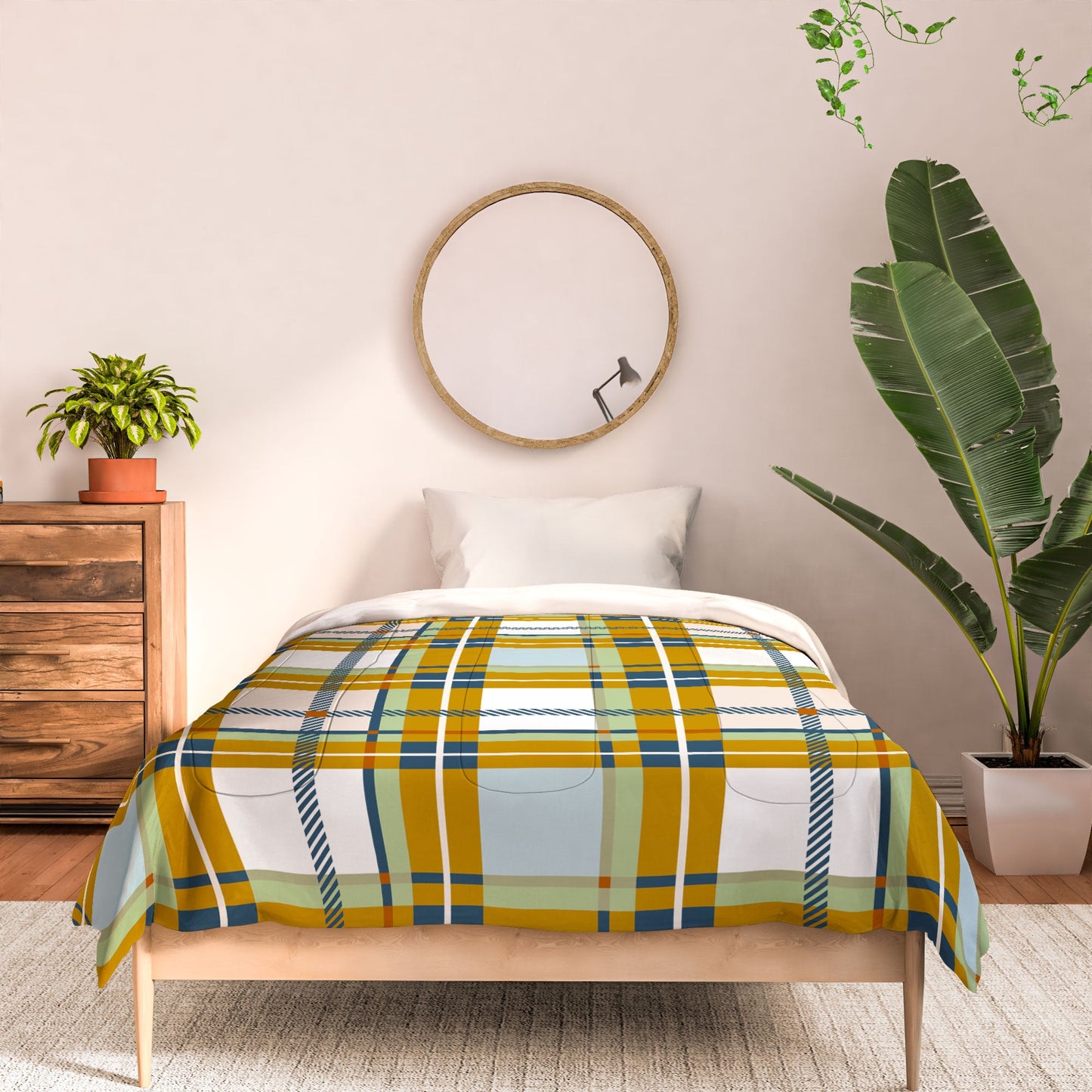 Marta Barragan Camarasa Warm Plaid Fusion Comforter