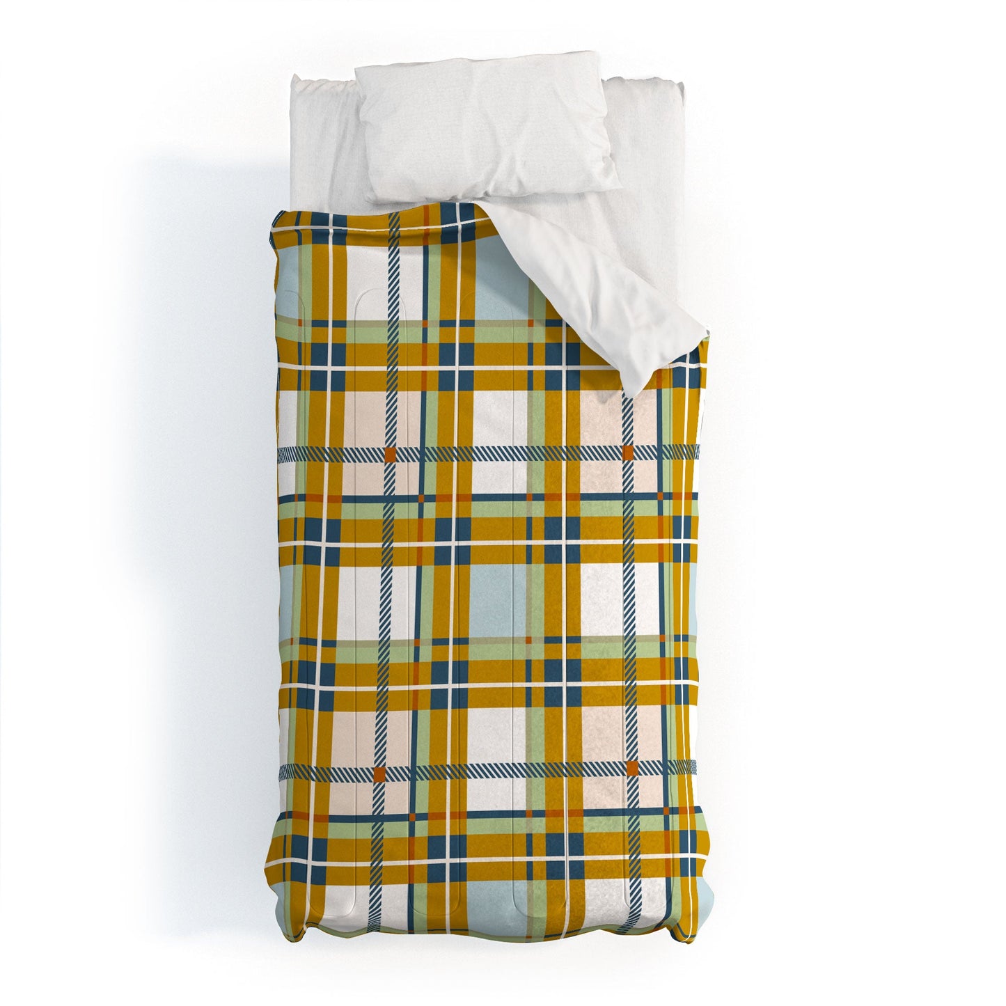 Marta Barragan Camarasa Warm Plaid Fusion Comforter