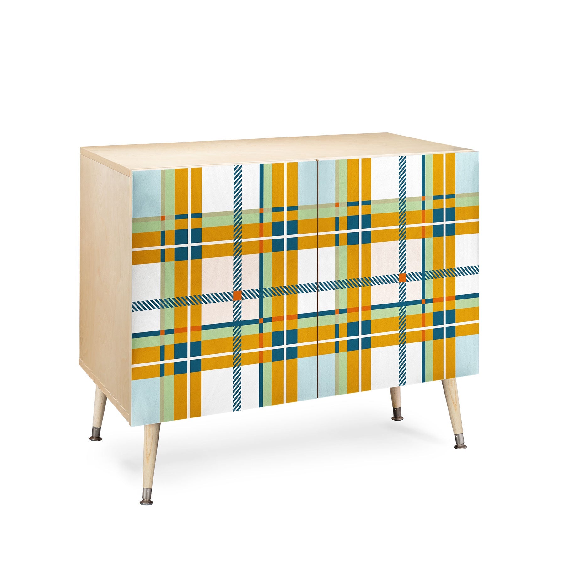 Marta Barragan Camarasa Warm Plaid Fusion Credenza