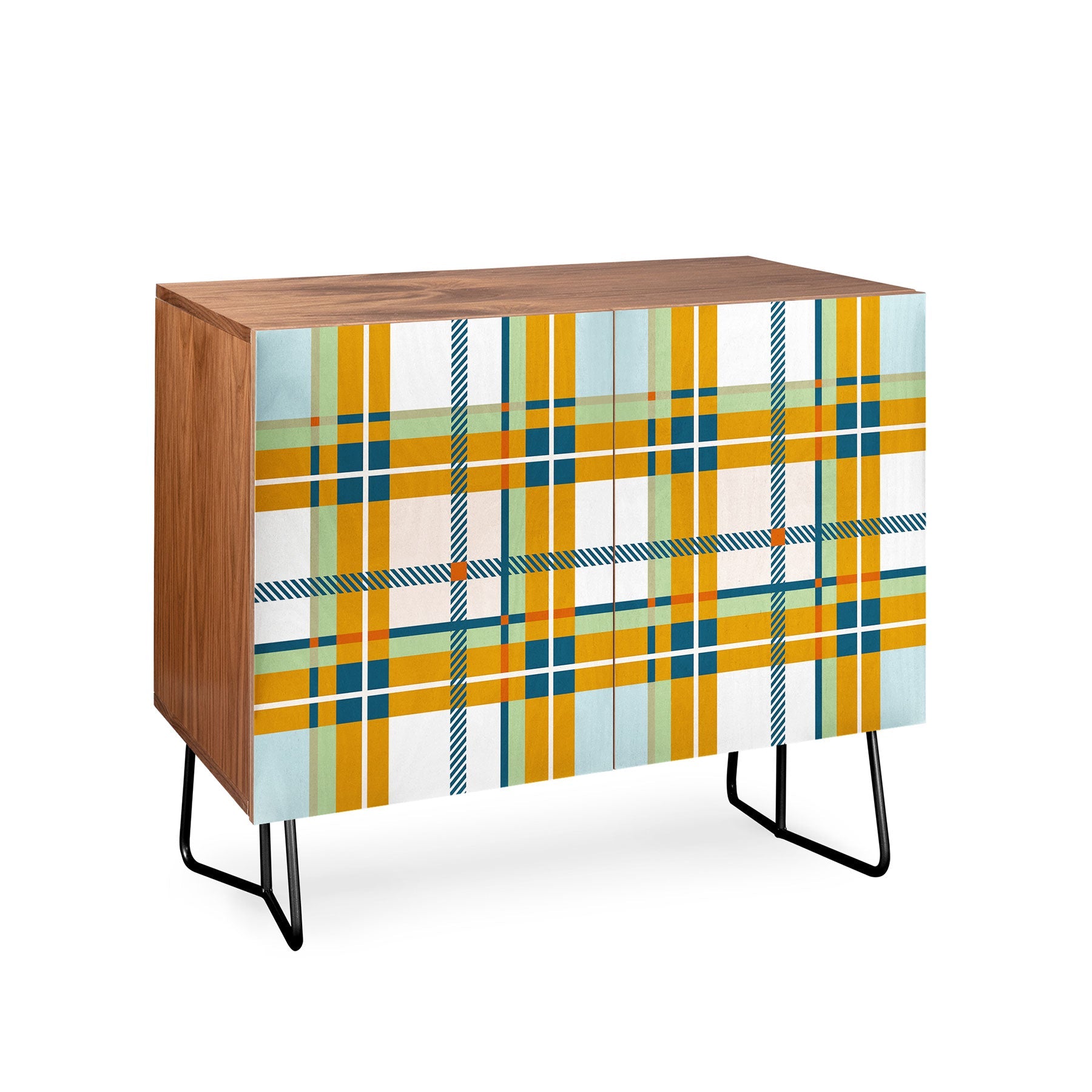Marta Barragan Camarasa Warm Plaid Fusion Credenza