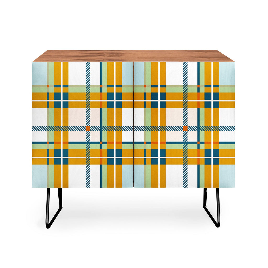 Marta Barragan Camarasa Warm Plaid Fusion Credenza