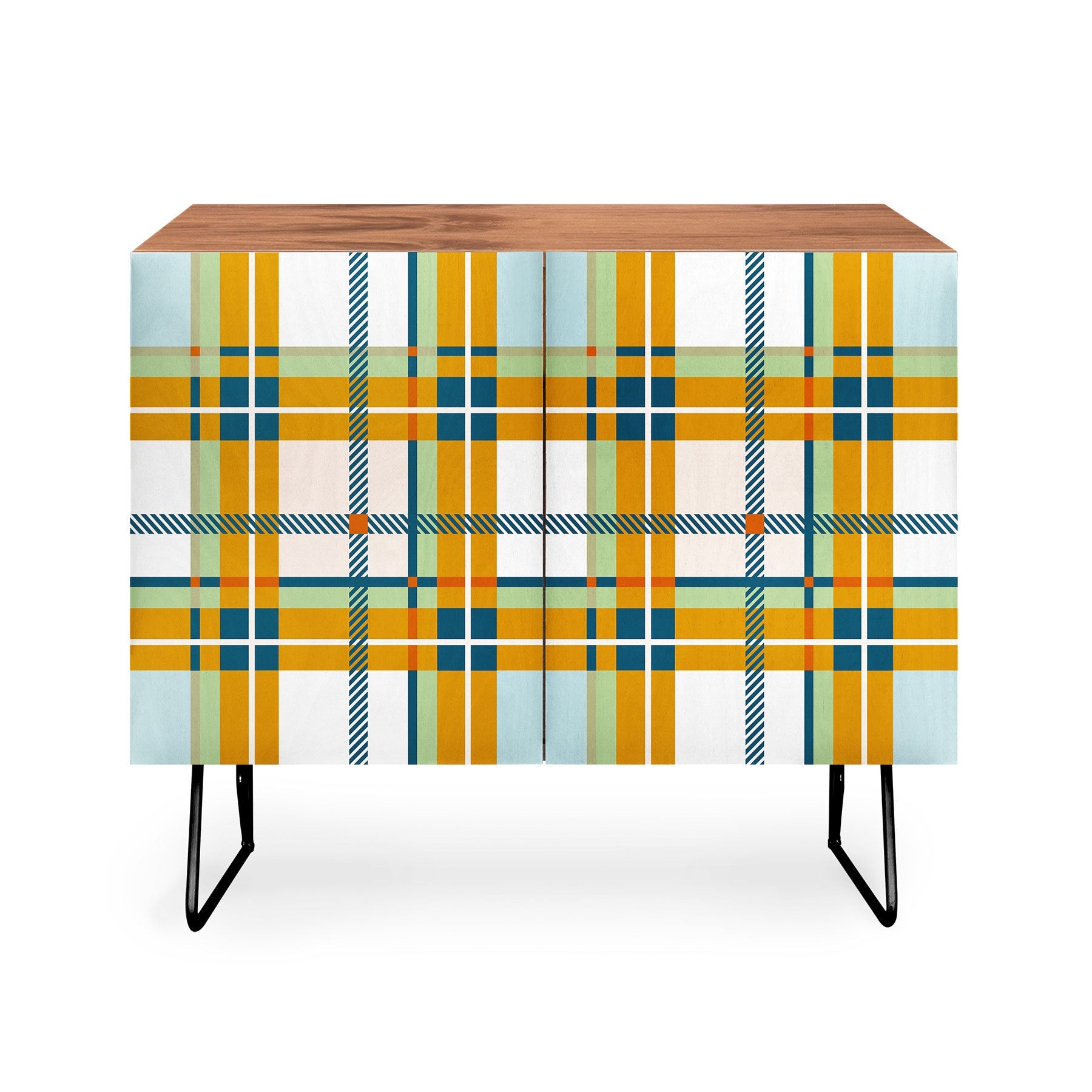 Marta Barragan Camarasa Warm Plaid Fusion Credenza