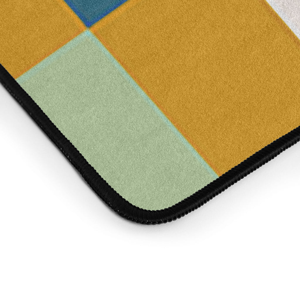 Marta Barragan Camarasa Warm Plaid Fusion Desk Mat