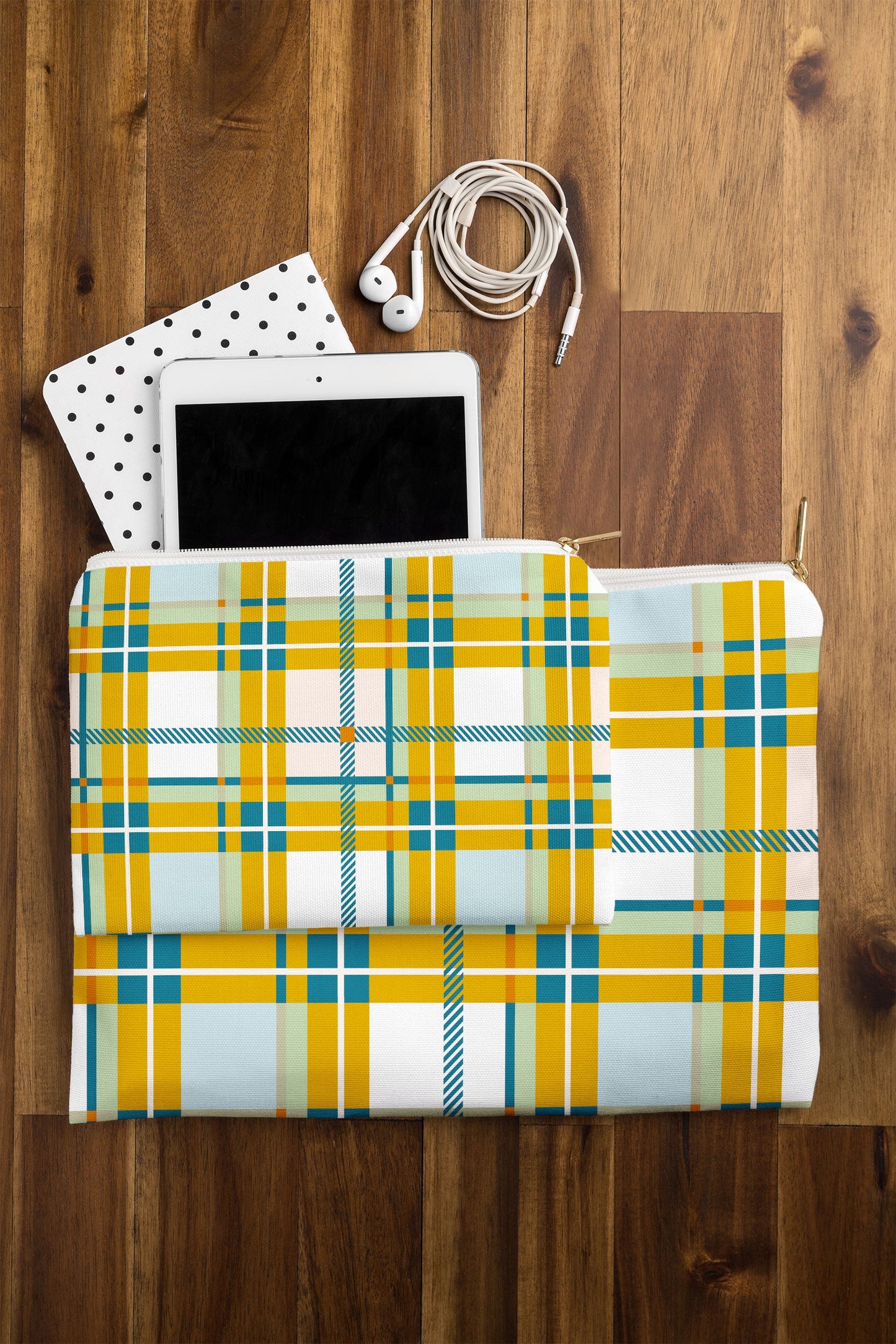 Marta Barragan Camarasa Warm Plaid Fusion Pouch