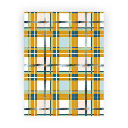Marta Barragan Camarasa Warm Plaid Fusion Mini Art Print