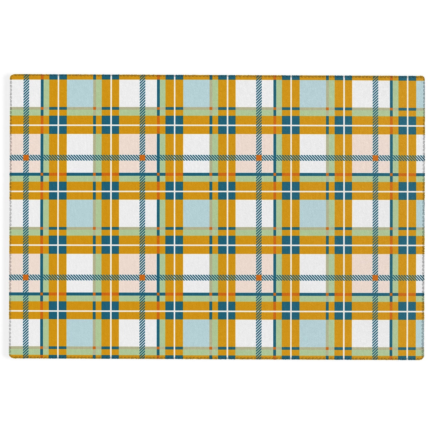 Marta Barragan Camarasa Warm Plaid Fusion Outdoor Rug