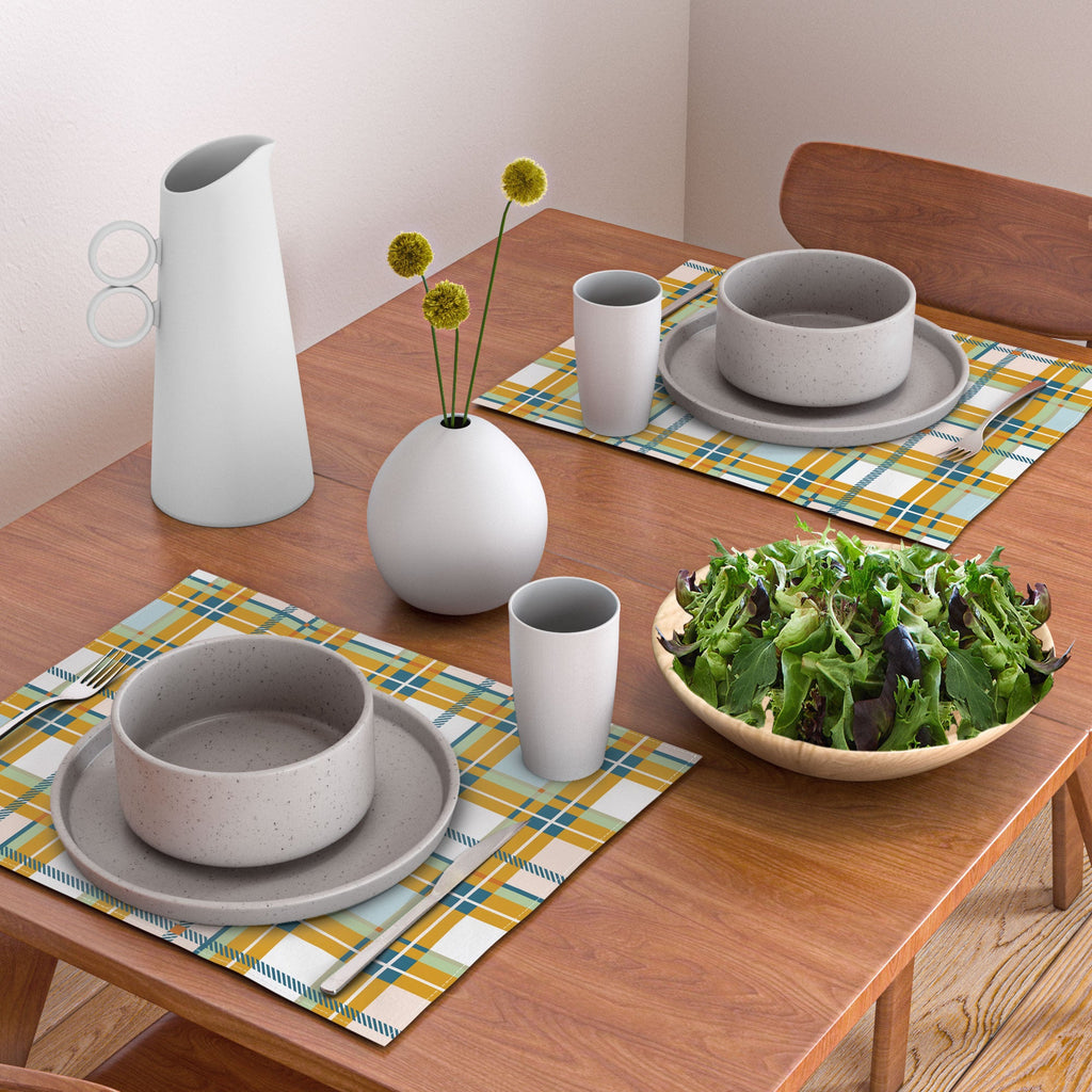 Marta Barragan Camarasa Warm Plaid Fusion Placemat