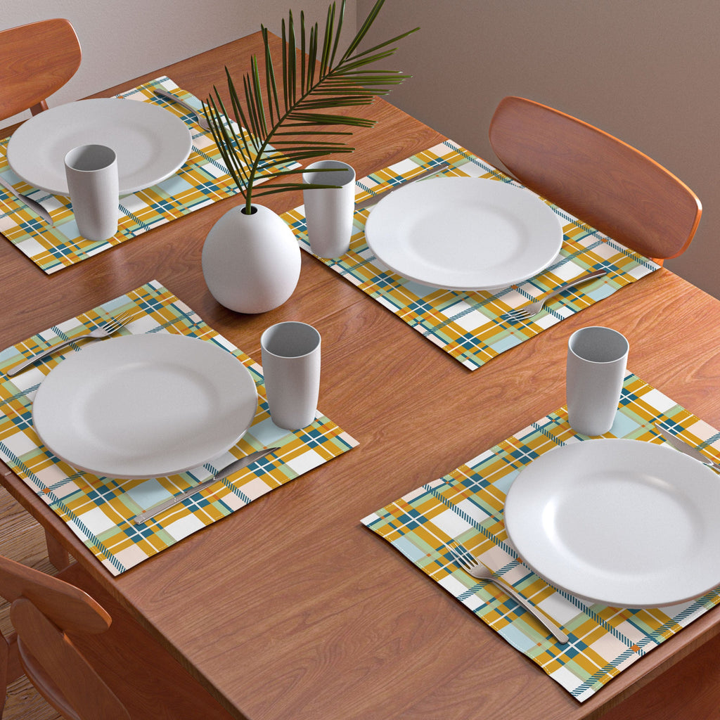 Marta Barragan Camarasa Warm Plaid Fusion Placemat