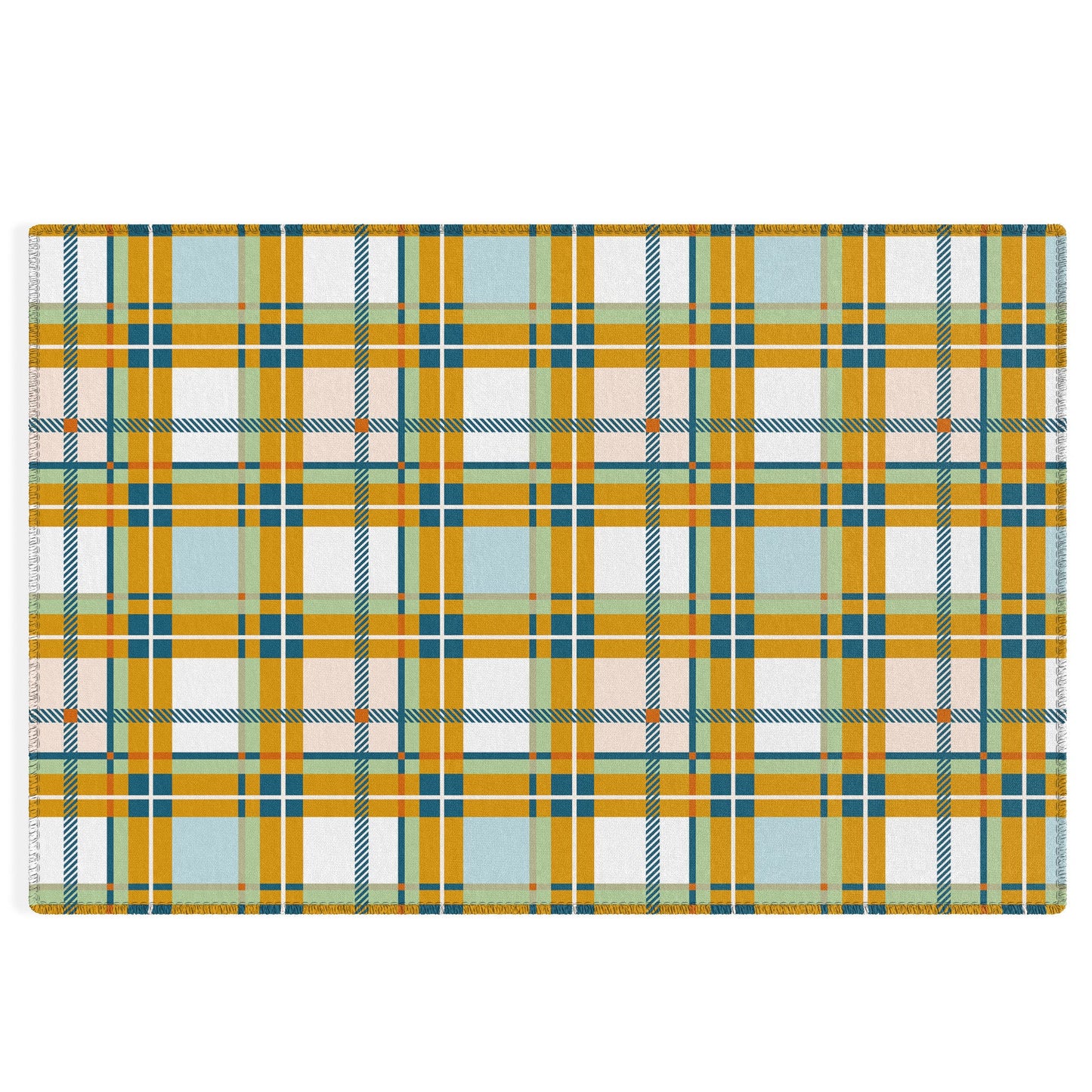 Marta Barragan Camarasa Warm Plaid Fusion Outdoor Rug
