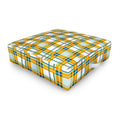 Marta Barragan Camarasa Warm Plaid Fusion Outdoor Floor Cushion