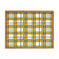 Marta Barragan Camarasa Warm Plaid Fusion Rectangular Tray