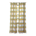 Marta Barragan Camarasa Warm Plaid Fusion Sheer Window Curtain