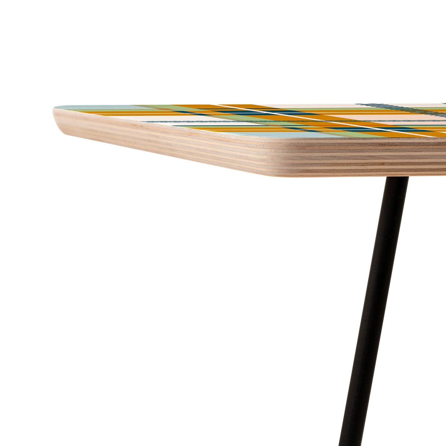 Marta Barragan Camarasa Warm Plaid Fusion Side Table