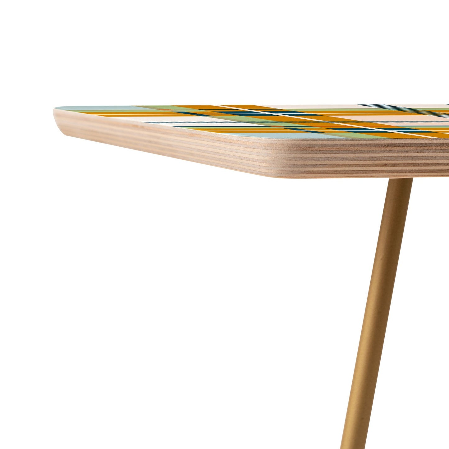 Marta Barragan Camarasa Warm Plaid Fusion Side Table