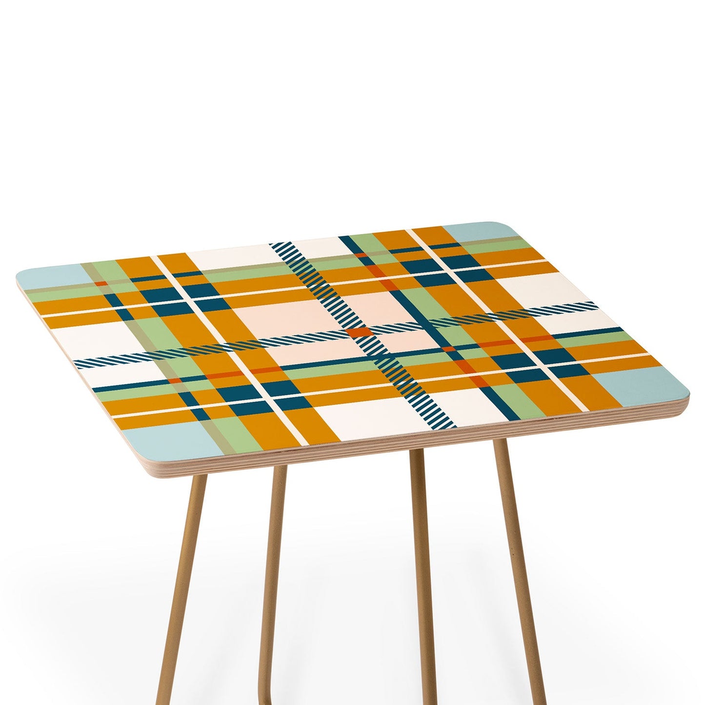 Marta Barragan Camarasa Warm Plaid Fusion Side Table