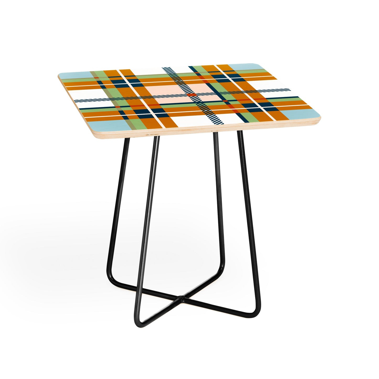 Marta Barragan Camarasa Warm Plaid Fusion Side Table