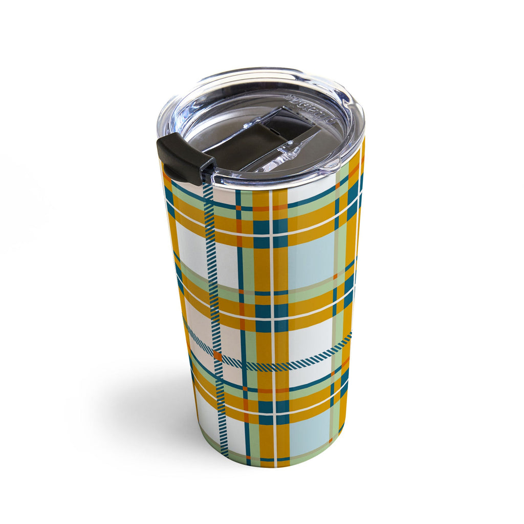 Marta Barragan Camarasa Warm Plaid Fusion Travel Mug