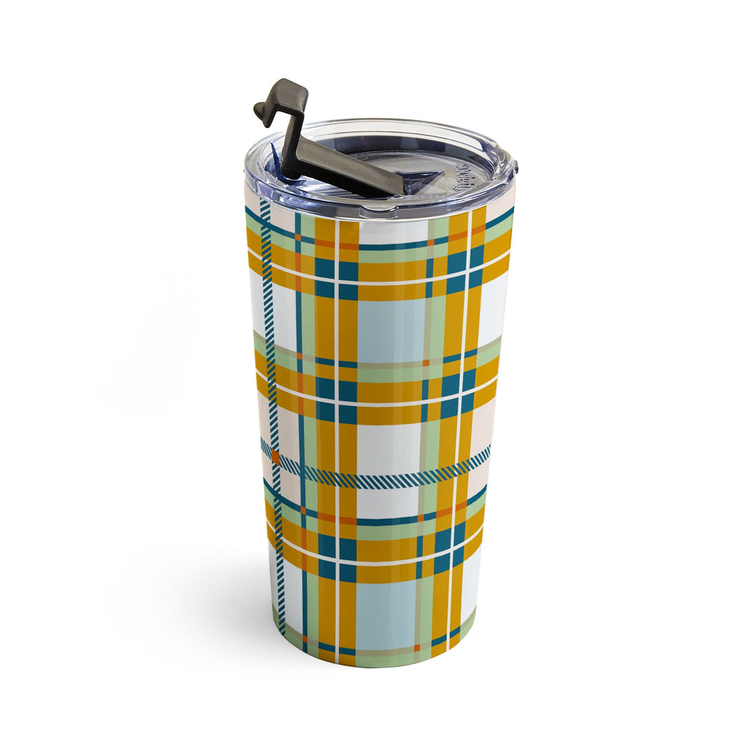 Marta Barragan Camarasa Warm Plaid Fusion Travel Mug