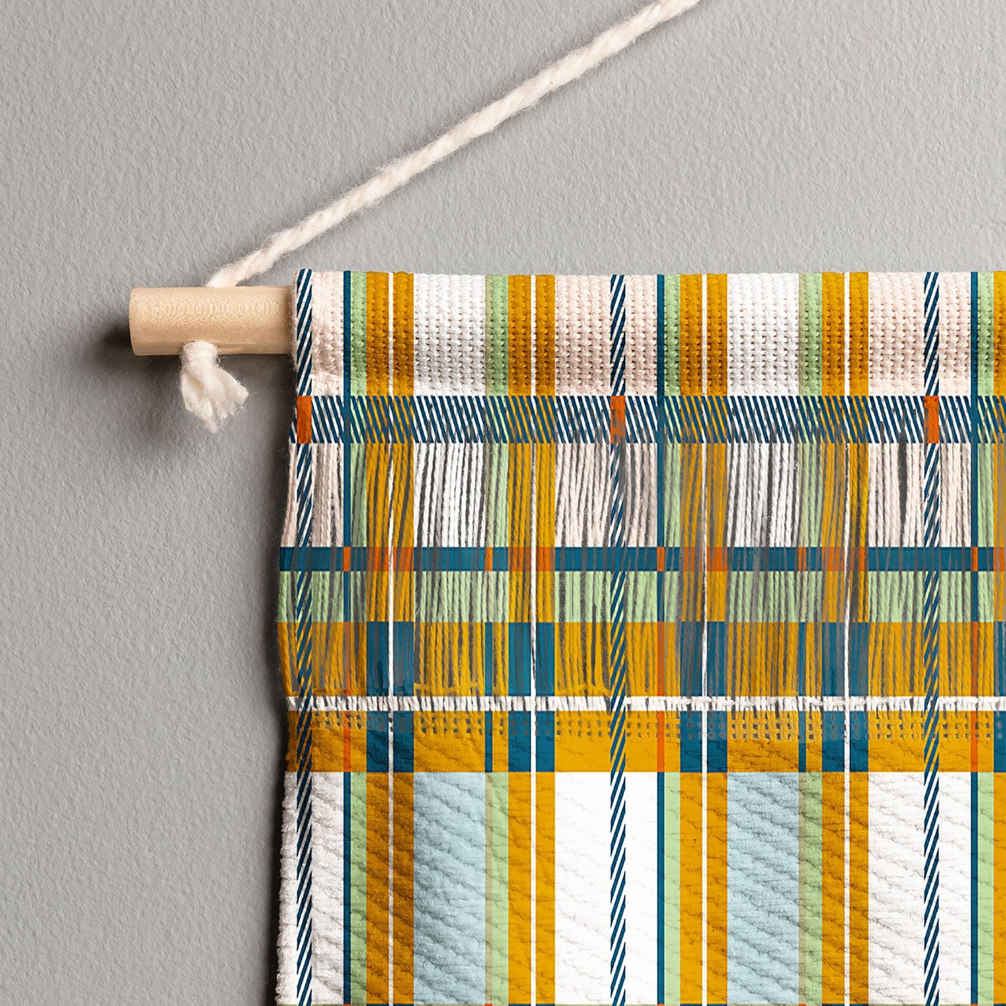Marta Barragan Camarasa Warm Plaid Fusion Wall Hanging Landscape