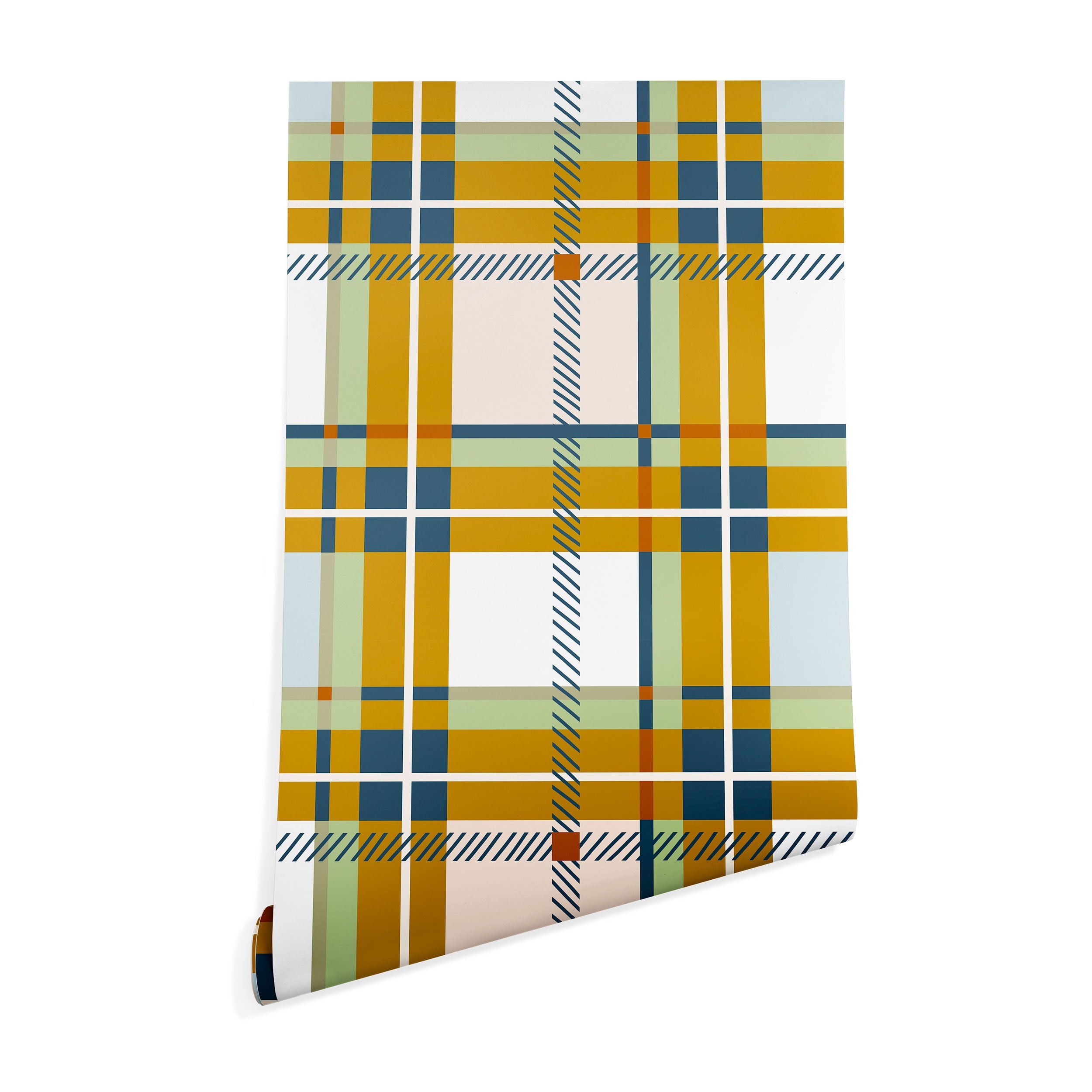 Marta Barragan Camarasa Warm Plaid Fusion Wallpaper