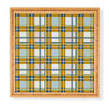 Marta Barragan Camarasa Warm Plaid Fusion Framed Wall Art
