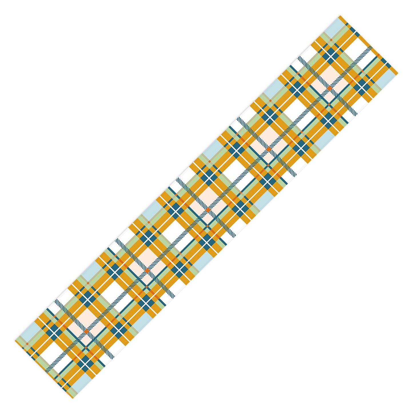 Marta Barragan Camarasa Warm Plaid Fusion Table Runner
