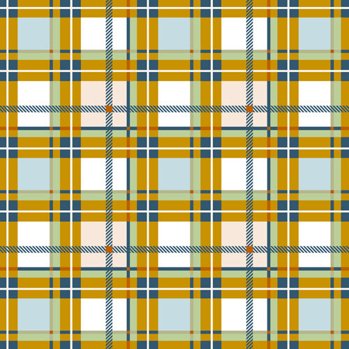 Marta Barragan Camarasa Warm Plaid Fusion Shower Curtain