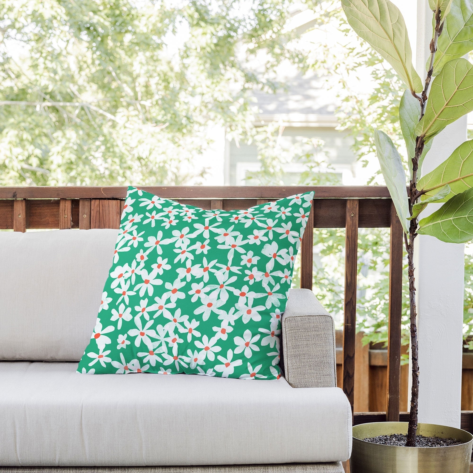 Garima Dhawan wildflowers 15 Outdoor Throw Pillow
