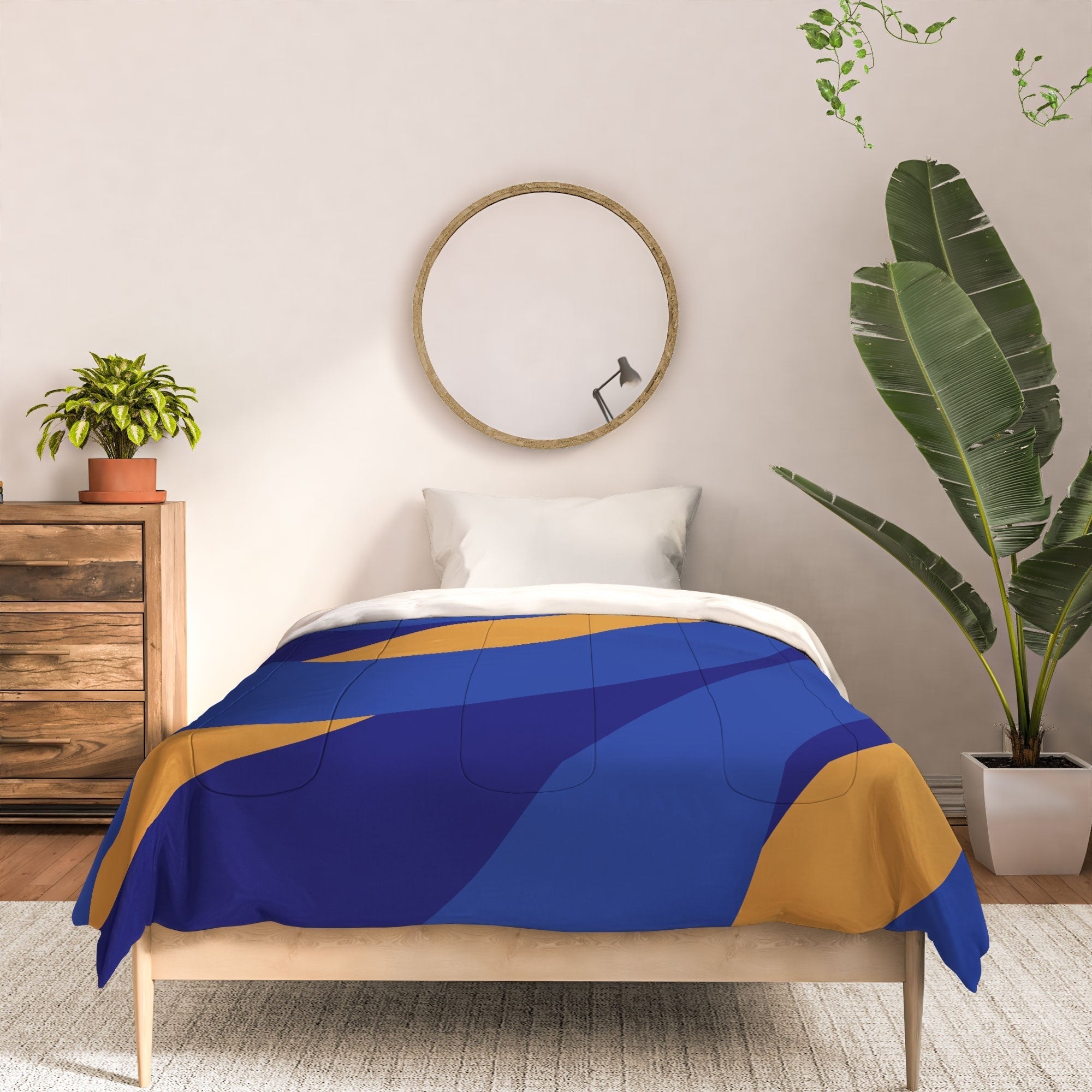 Camilla Foss Pebbles in Stream Comforter