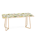 Ninola Design Botanic Retreat Tropical Jungle Leaves Botanical Green Orange Coffee Table