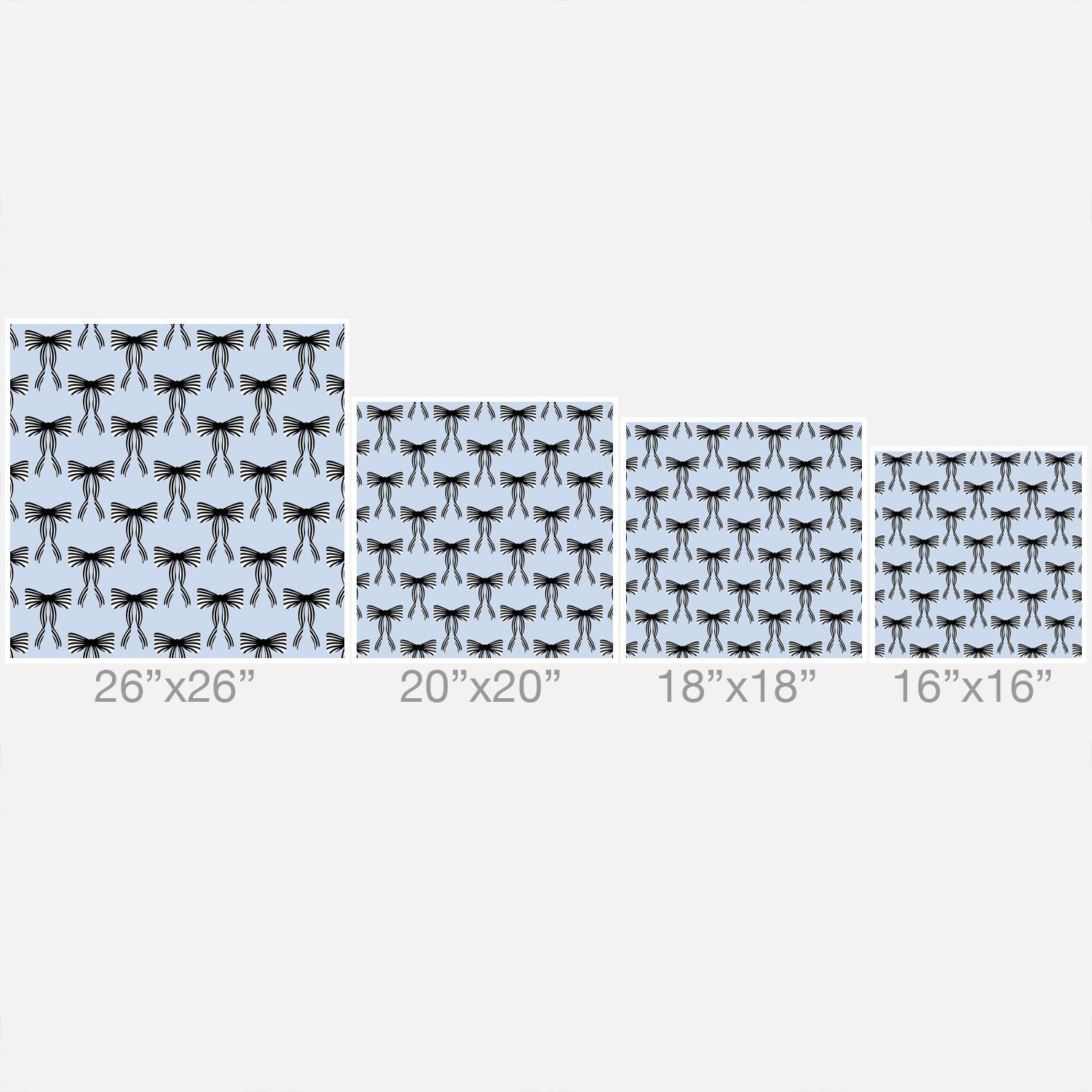 Design by Spark Black Striped Bows Throw Pillow