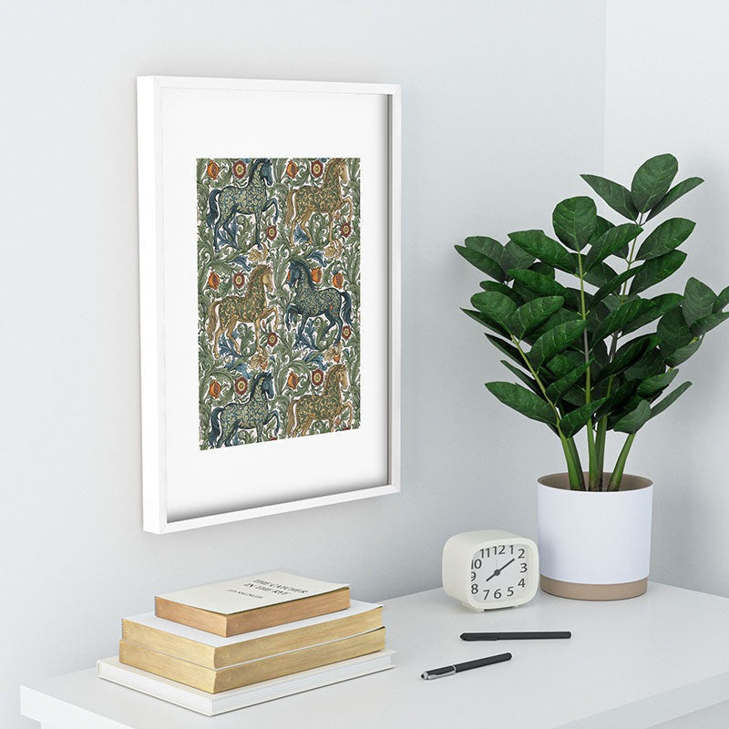Marta Barragan Camarasa Renaissance Horse Garden Recessed Framing Rectangle