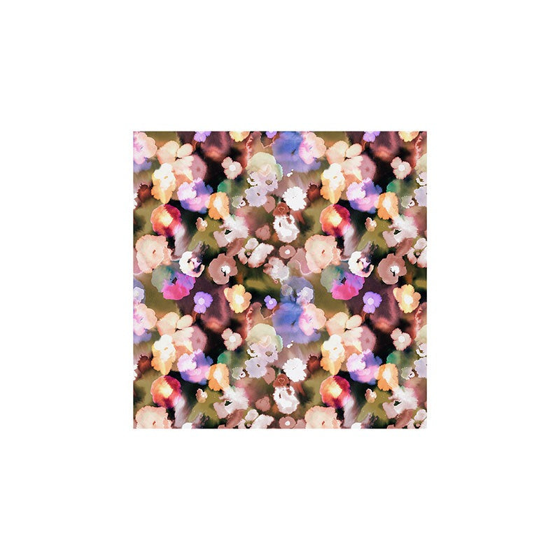 Ninola Design Botanic Retreat Ombre Abstract Watercolor Flowers Pink gold Art Print