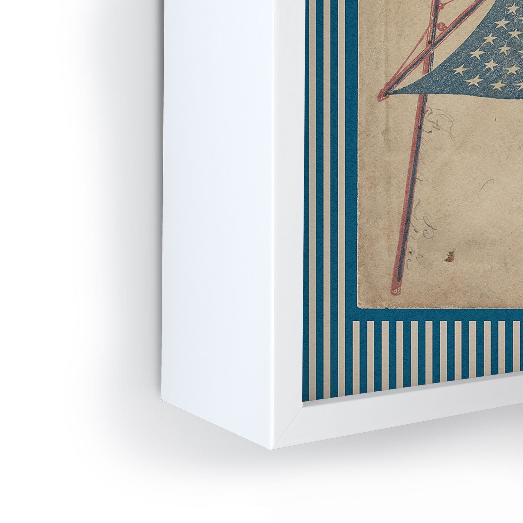 DENY Designs Civil War Envelopes Framed Mini Art Print