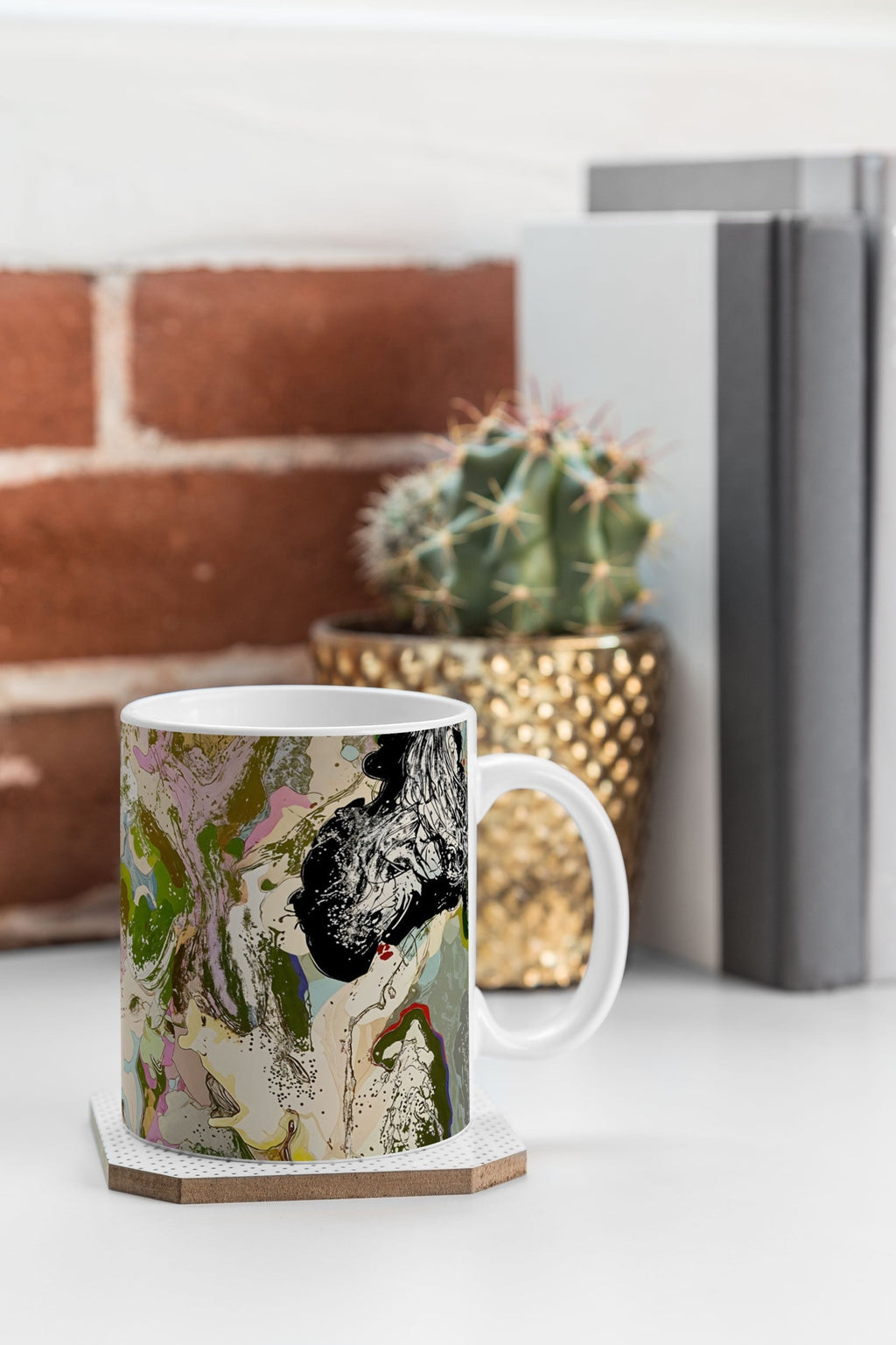 83 Oranges Echoes Beneath the Surface Coffee Mug