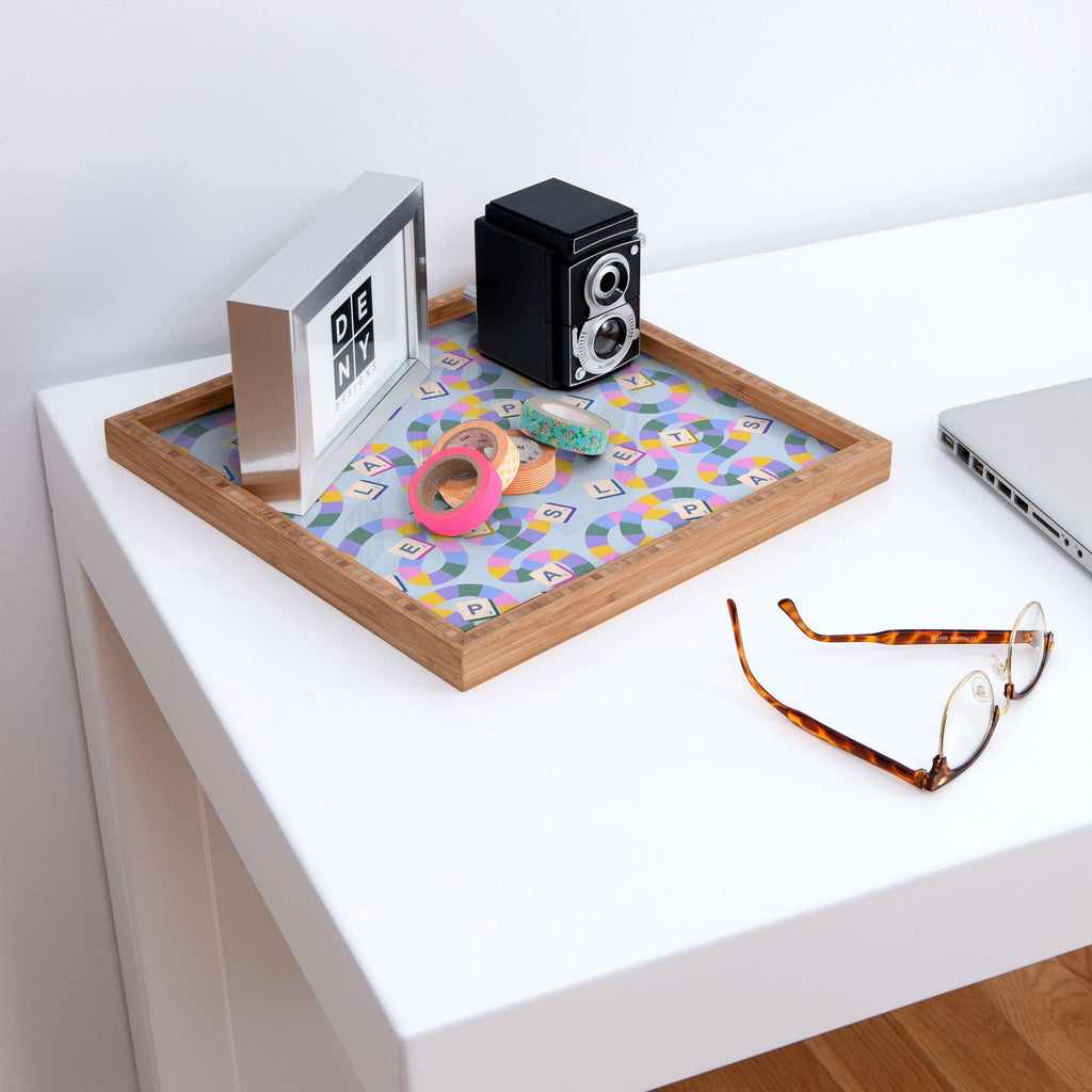 Design by Spark Scrabble Board Game Night Square Tray