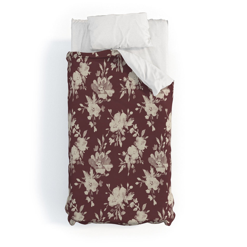 Marta Barragan Camarasa Antique Petal Romance Duvet Cover