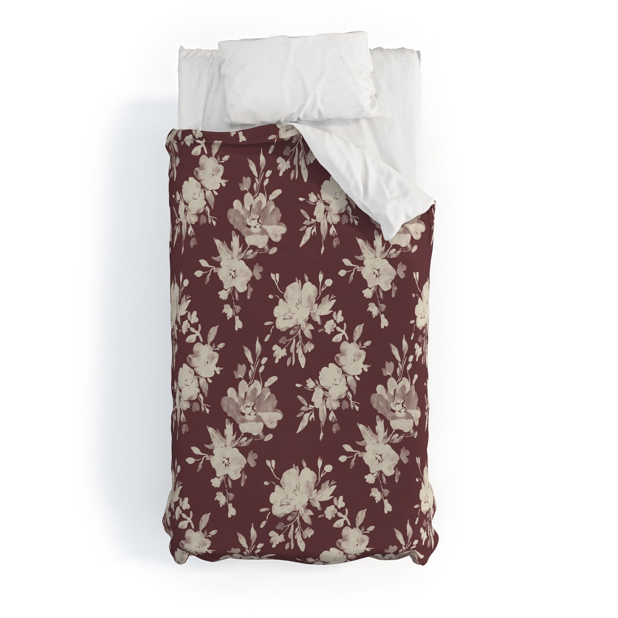 Marta Barragan Camarasa Antique Petal Romance Duvet Cover