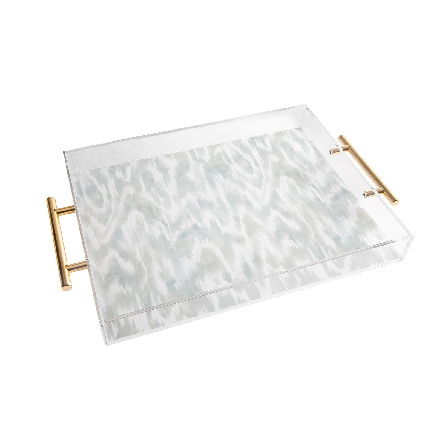 Jacqueline Maldonado Watercolor Wood Grain Acrylic Tray