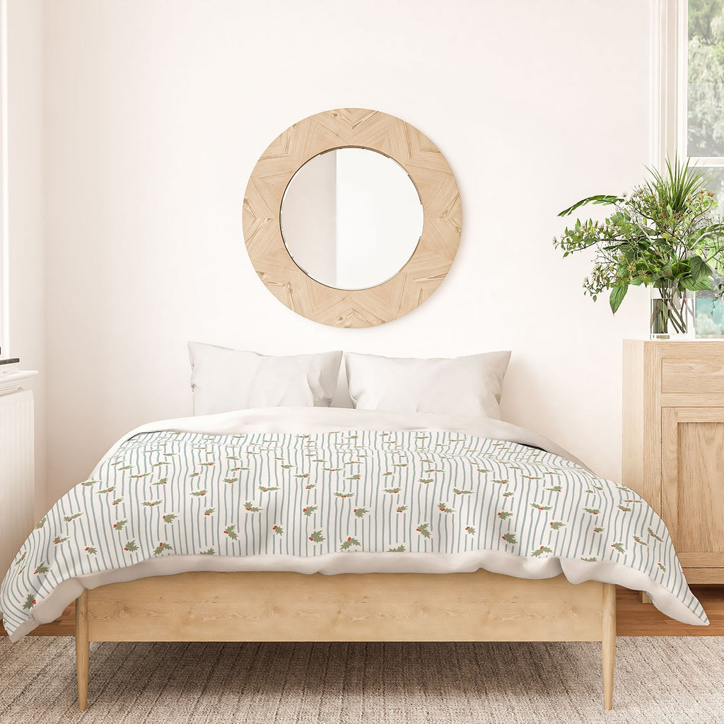 CoastL Studio Hand Drawn Holly Stripe Duvet Cover