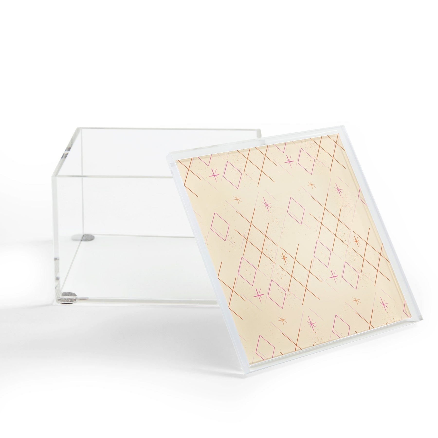 Little Om Starry Web cream Acrylic Box