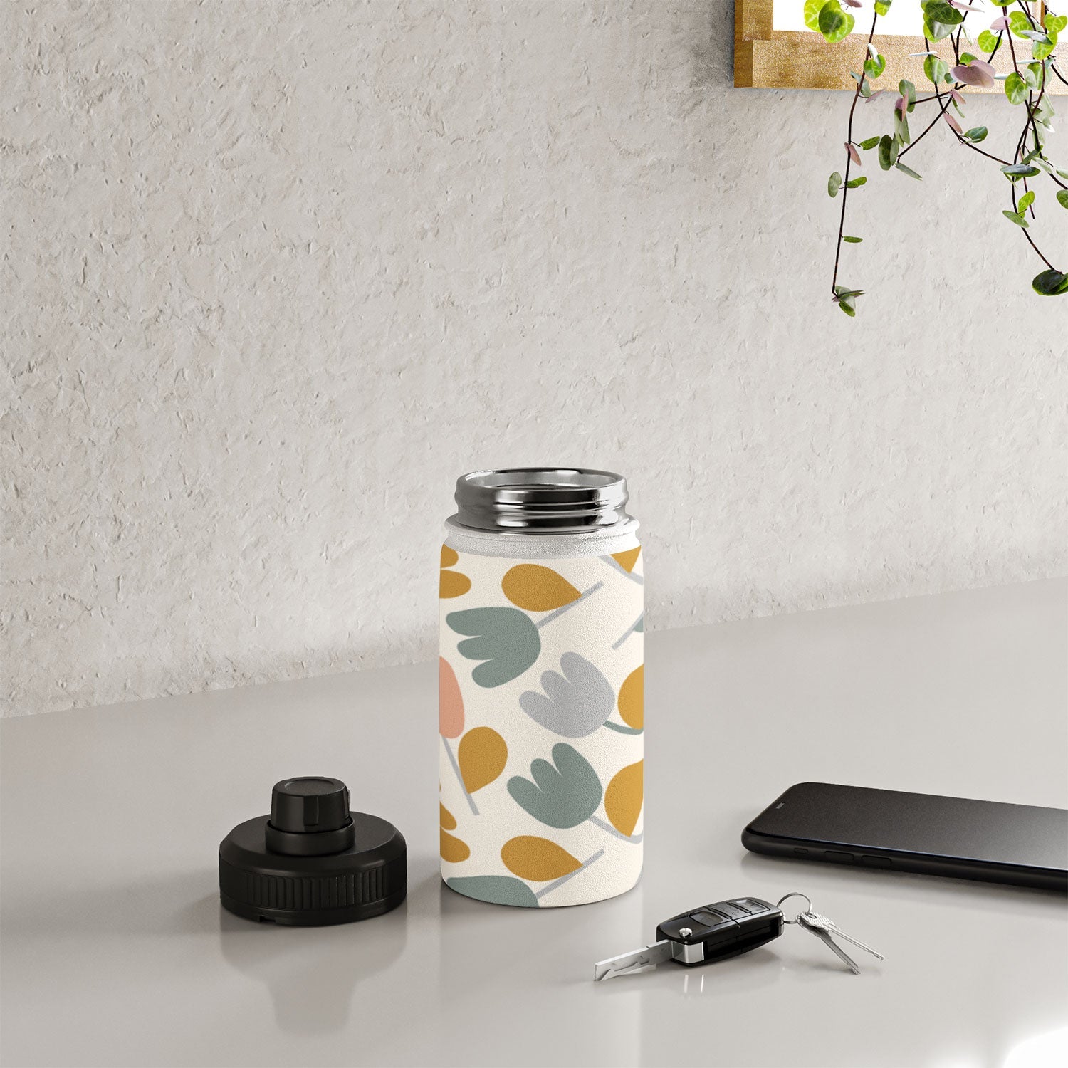 Menina Lisboa Pastel Spring Tulips Water Bottle