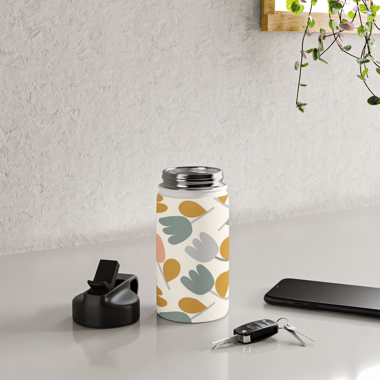 Menina Lisboa Pastel Spring Tulips Water Bottle