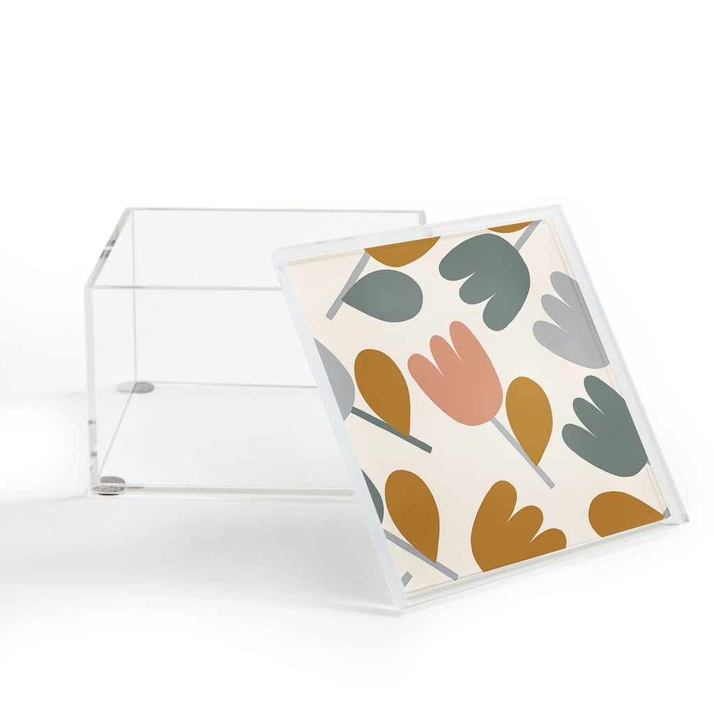 Menina Lisboa Pastel Spring Tulips Acrylic Box