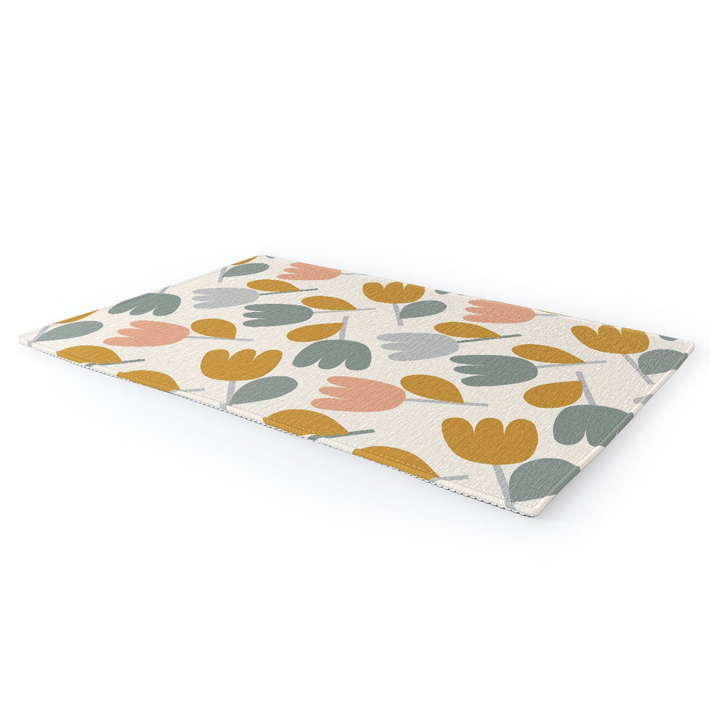 Menina Lisboa Pastel Spring Tulips Area Rug
