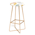 Menina Lisboa Pastel Spring Tulips Bar Stool