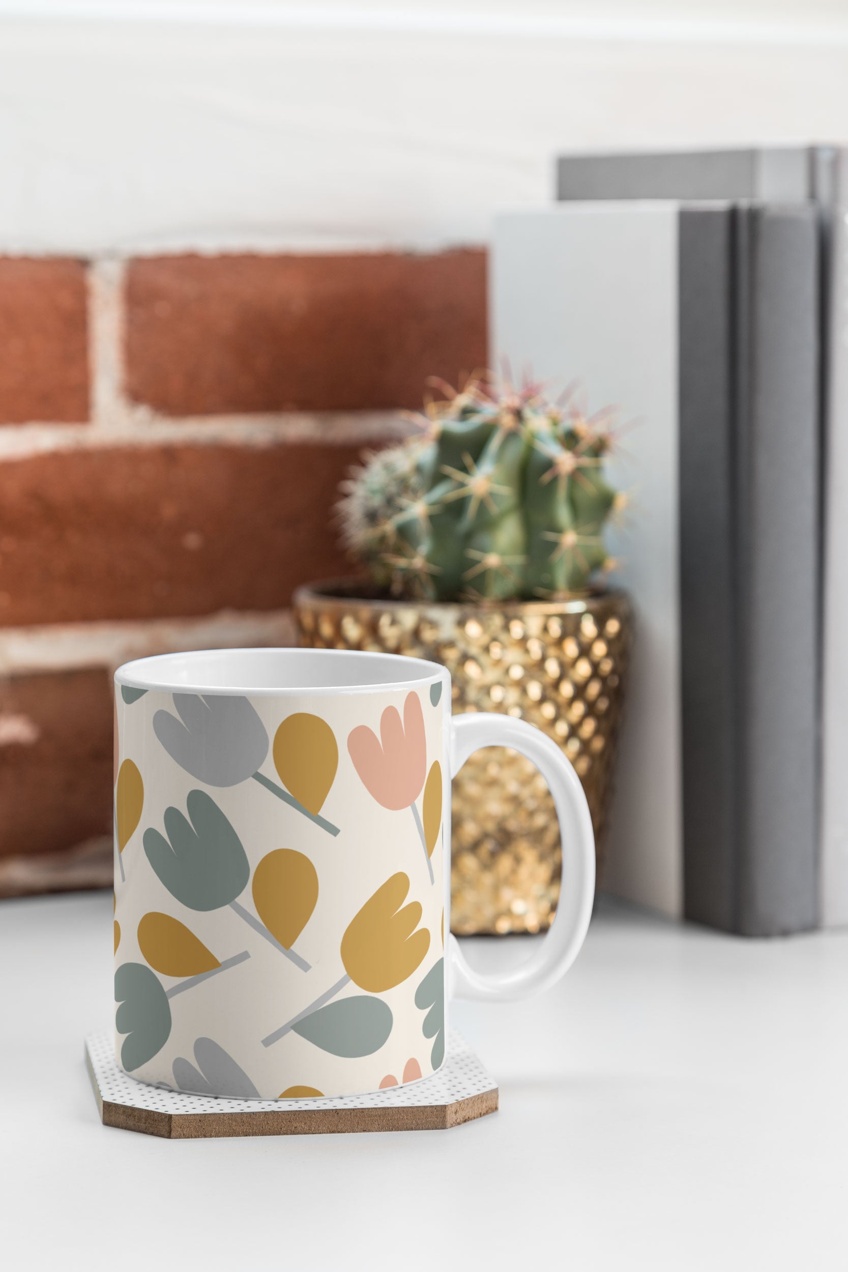 Menina Lisboa Pastel Spring Tulips Coffee Mug