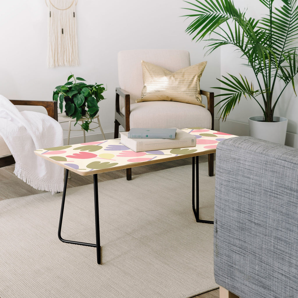 Menina Lisboa Pastel Spring Tulips Coffee Table